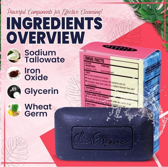 Clear Essence Medicated Cleansing Bar Soap 4.7 oz - Picture 5 of 11